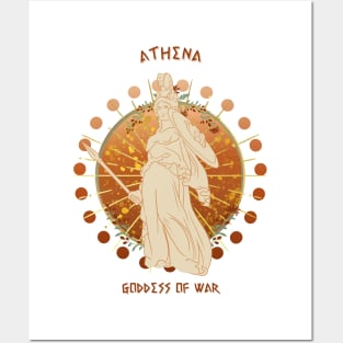 Athena goddess of wisdom and warfare Posters and Art